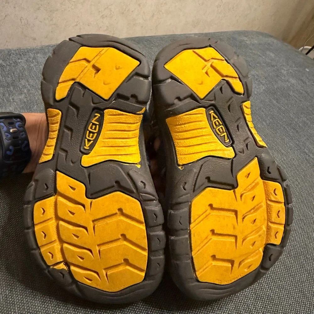 KEEN Newport H2 Kids Blue Grey Yellow Waterproof Hiking Water Sandals
